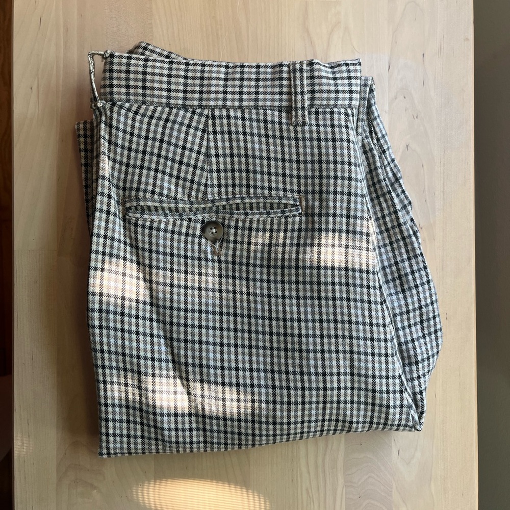 Zara Black and Tan Trouser